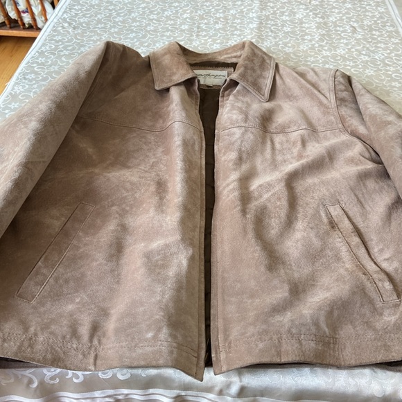 Norm Thompson Mens Tan Suede Jacket - Picture 11 of 15